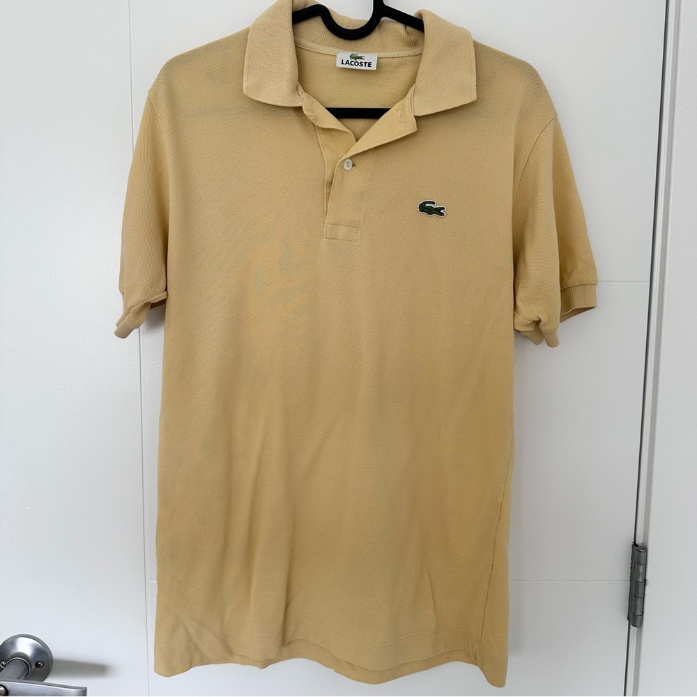Lacoste Men's Yellow Polo Shirt